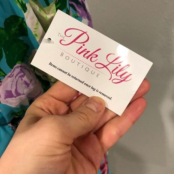 PUNK OWL blue floral mini dress with straps size L - Picture 5 of 12